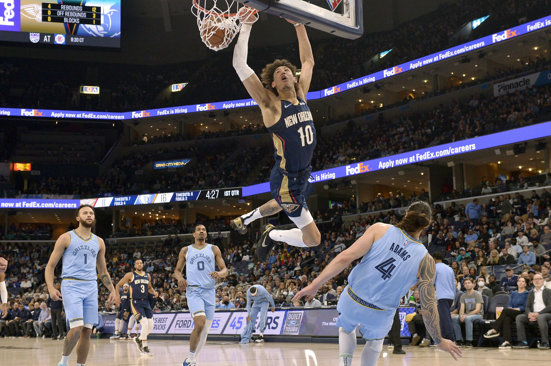 APTOPIX Pelicans Grizzlies Basketball